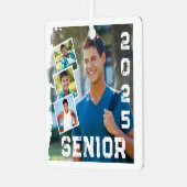 Senior 2025 High School Diploma Certificaat Metalen Ornament (Voorkant links)