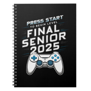 Senior 2025 Klas van 2025 Gamer Videogames Notitieboek