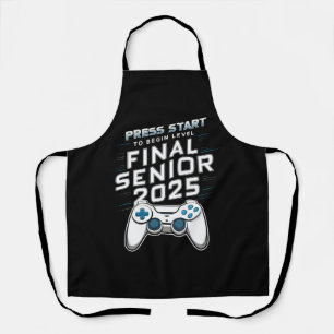 Senior 2025 Klas van 2025 Gamer Videospellen Schort