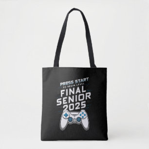 Senior 2025 Klas van 2025 Gamer Videospellen Tote Bag