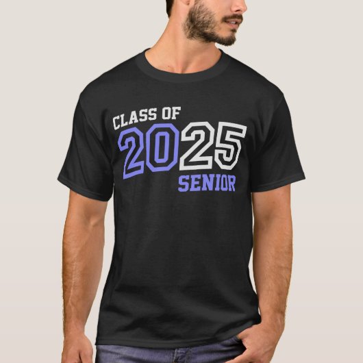 Senior 2025 Klasse van 2025 Afstuderen 25 Terug na T-shirt (Voorkant)