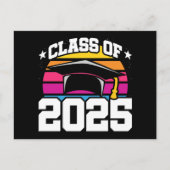 Senior 2025 Klasse van 2025 Afstuderen Retro Sunse Briefkaart (Voorkant)