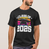 Senior 2025 Klasse van 2025 Afstuderen Retro Sunse T-shirt (Voorkant)