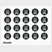 Senior 2025 Klasse van 2025 Gamer Videogames Ronde Sticker (Vel)