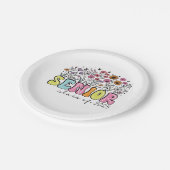 Senior 2025 Klasse van 2025 Spring Blossom Bloemen Papieren Bordje (Gekanteld)