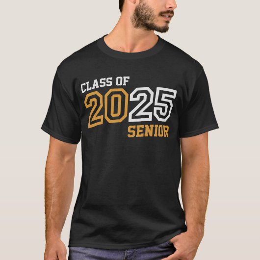 Senior 2025 Klasse van 2025 Terug naar School T-shirt (Voorkant)