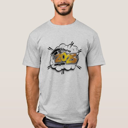 Senior 2025 School Afstuderen Blackout T-shirt (Voorkant)