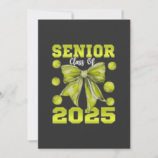 Senior 2025 Softbal Afstuderen Afstuderen Sport Bedankkaart (Voorkant)