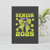 Senior 2025 Softbal Afstuderen Afstuderen Sport Bedankkaart (Staand voorkant)