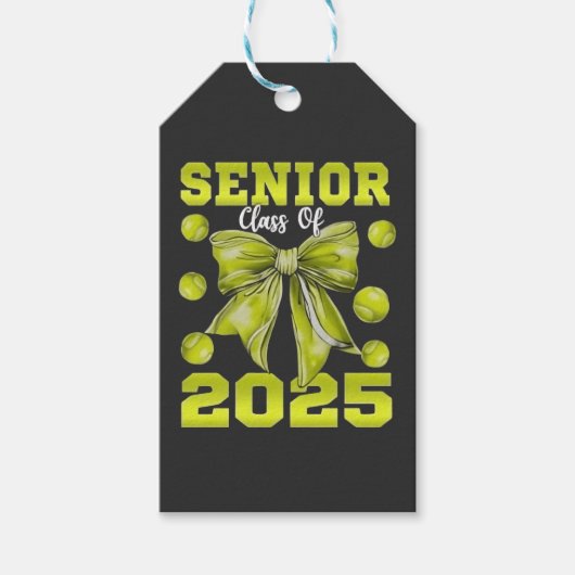 Senior 2025 Softbal Afstuderen Afstuderen Sport Cadeaulabel (Voorkant)