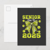 Senior 2025 Softbal Afstuderen Afstuderen Sport Feestdagenkaart (Voorkant / Achterkant)
