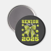 Senior 2025 Softbal Afstuderen Afstuderen Sport Magneet (Voorkant / Achterkant)