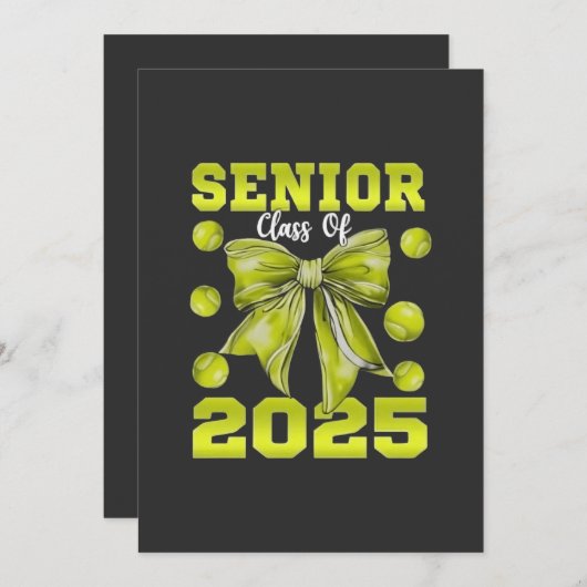 Senior 2025 Softbal Afstuderen Afstuderen Sport Save The Date (Voorkant / Achterkant)