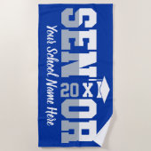 Senior 2025 Strandlaken Elke School Alle kleuren (Voorkant)