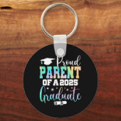 Senior 2025 Trotse ouder van een CL van 2025 Afstu Sleutelhanger (Voorkant)