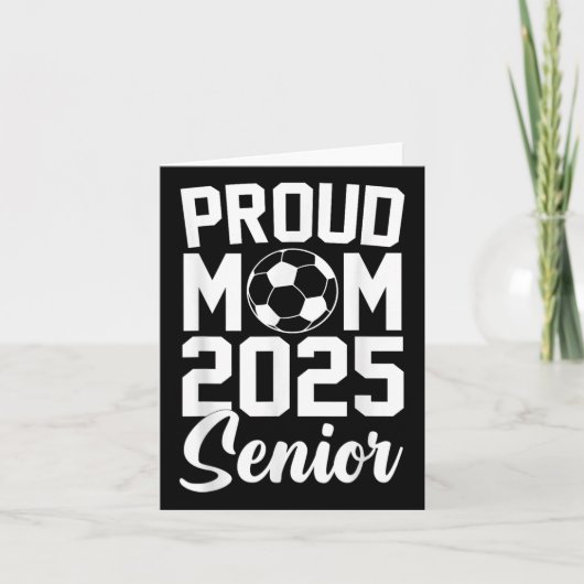 Senior 2025 Voetbal Mom High School Afstuderen Out Kaart (Voorkant)