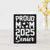 Senior 2025 Voetbal Mom High School Afstuderen Out Kaart (Gele Bloem)