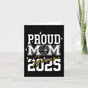 Senior 2025 Volleybal Mom High School Afstuderen Kaart