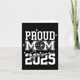 Senior 2025 Volleybal Mom High School Afstuderen Kaart