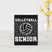 Senior 2025 Volleybal Mom High School Afstuderen Kaart (Gele Bloem)
