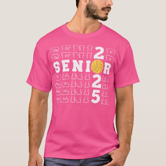 Senior 2025 waterpoloklasse van 2025 Senioren Scho T-shirt (Voorkant)