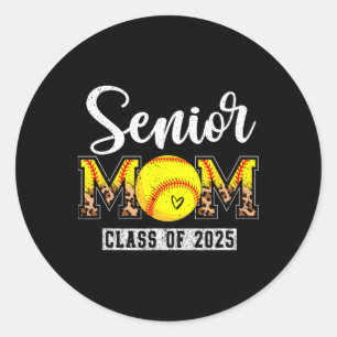 Senior 2025 Zachte Moeder Senior Mama 2025 Luipaar Ronde Sticker