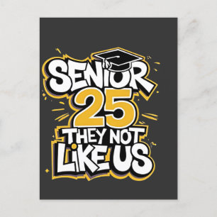 Senior 2025 Ze houden niet van U Afstuderen Afstud Briefkaart