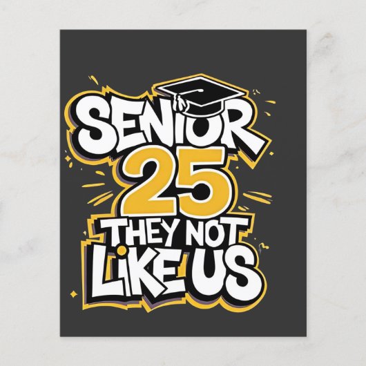 Senior 2025 Ze houden niet van U Afstuderen Afstud Flyer (Voorkant)