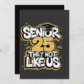 Senior 2025 Ze houden niet van U Afstuderen Afstud Kaart (Voorkant / Achterkant)