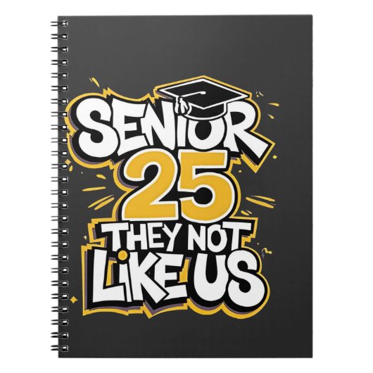 Senior 2025 Ze houden niet van U Afstuderen Afstud Notitieboek (Voorkant)