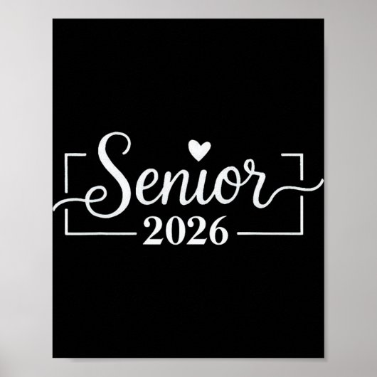 Senior 2026 Afstudeerdesign voor terug naar school Poster (Voorkant)