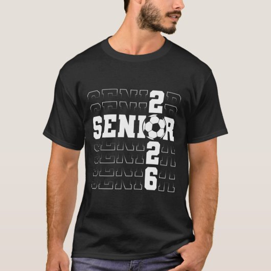 Senior 2026 Afstuderen Cl Van 2026 School Voetbal  T-shirt (Voorkant)