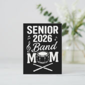 Senior 2026 Band Moeder Briefkaart (Staand voorkant)