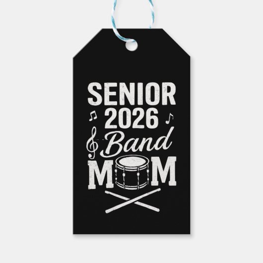 Senior 2026 Band Moeder Cadeaulabel (Voorkant)