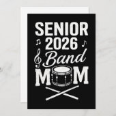Senior 2026 Band Moeder Kaart (Voorkant / Achterkant)