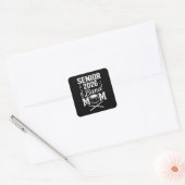 Senior 2026 Band Moeder Vierkante Sticker (Envelop)