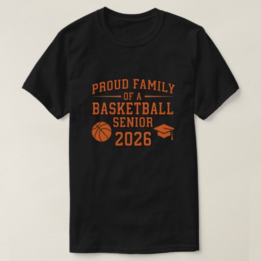 Senior 2026 Basketball Player Class of 2026 Grad  T-shirt (Design voorkant)