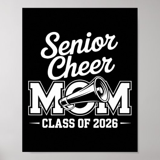 Senior 2026 Cheer Team Moeder High School Afstuder Poster (Voorkant)