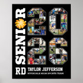 Senior 2026 Cheerleading Team Sports Photo Collage Poster (Voorkant)