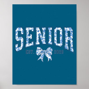 Senior 2026 chinoiserie bloemboog afstuderen poster