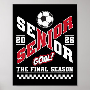 Senior 2026 Cl van 2026 Het laatste seizoen Voetba Poster
