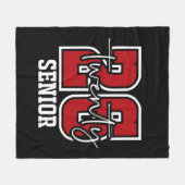 Senior 2026-deken fleece deken (Voorkant (Horizontaal))