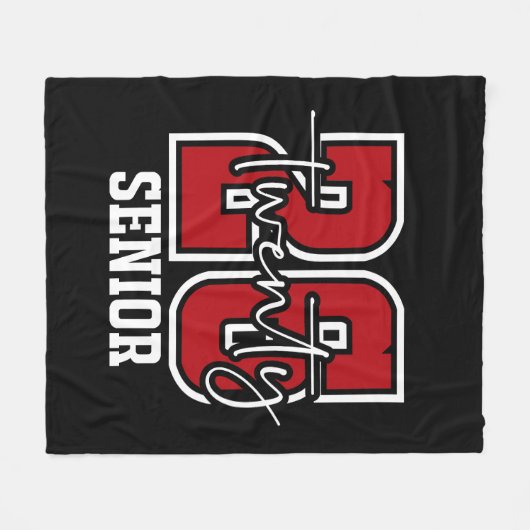 Senior 2026-deken fleece deken (Voorkant (Horizontaal))