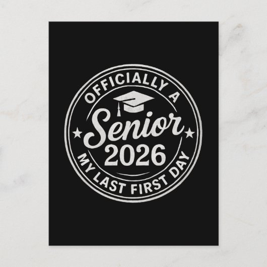 Senior 2026 Eerste Dag Stempel Briefkaart (Voorkant)