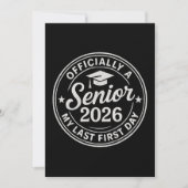 Senior 2026 Eerste Dag Stempel Kaart (Voorkant)