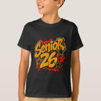 Senior 2026 gele graffiti ster ontwerp voor