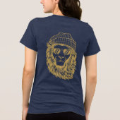Senior 2026 Gold with Blue Polka Dots Lion T-Shirt (Achterkant)