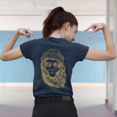 Senior 2026 Gold with Blue Polka Dots Lion T-Shirt