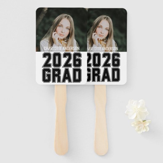 Senior 2026 Grad Photo Handwaaier (Voorkant en achterkant)