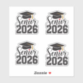 Senior 2026 Graduation Cap Sticker (Vel)